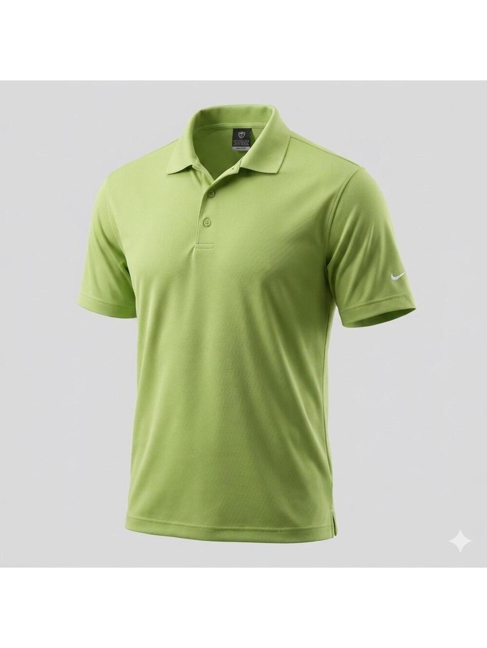 Nike Golf Shirt Mens XL Green FitDry Performance Short Sleeve Polo Roy Pearsall